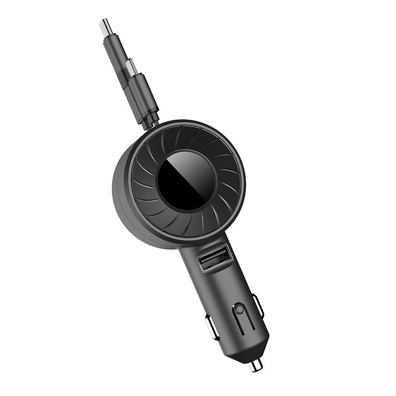 Chargeur Voiture 4-en-1 60W Rétractable