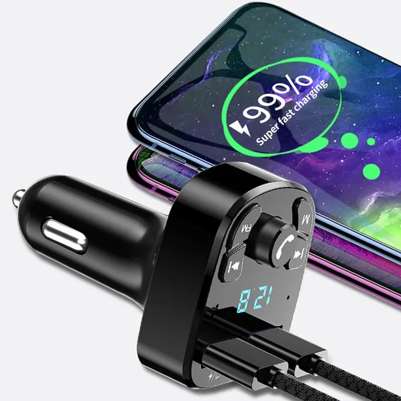 MP3 Voiture Écran + USB-C
