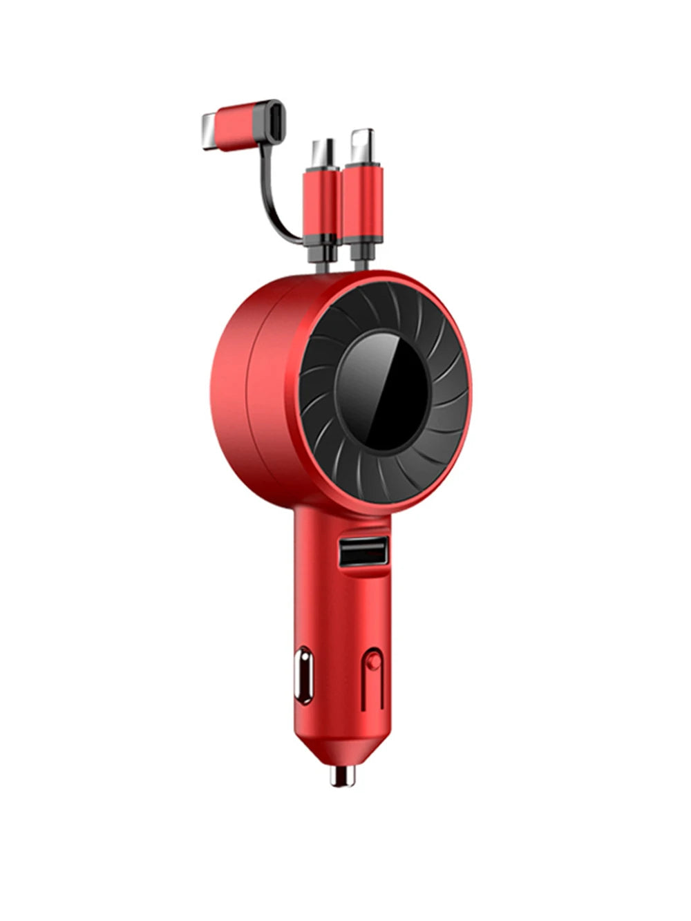 Chargeur Voiture 4-en-1 60W Rétractable