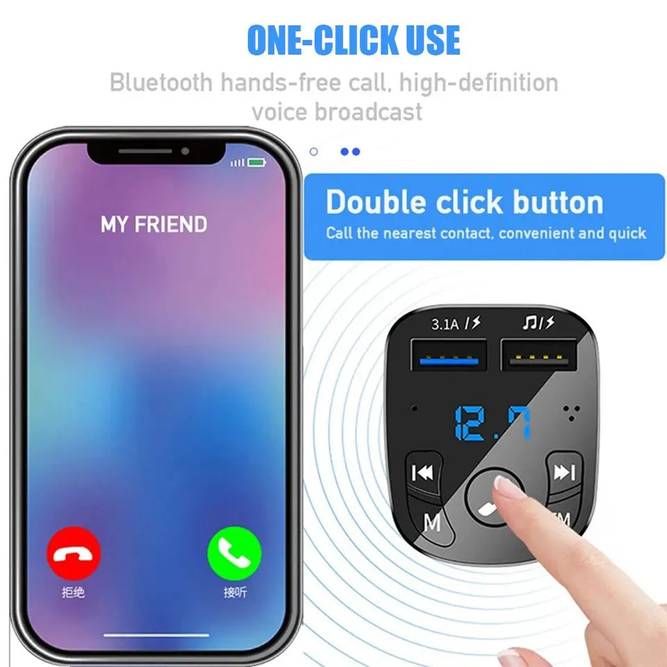 MP3 Voiture Écran + USB-C